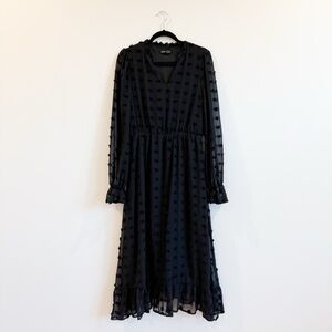 SHEIN - Black Midi Dress